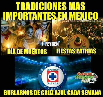 Los memes acaban con Cruz Azul tras el empate