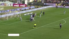 El centro preciso de Pulgar para asistir en gol de Fiorentina