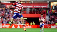 Ricard celebra el gol ante el Oviedo.