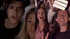 Morata y Filipe Luis acuden al concierto de Backstreet Boys en Madrid.