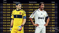 Iker Casillas y Ra&uacute;l.