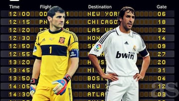 Iker Casillas y Ra&uacute;l.