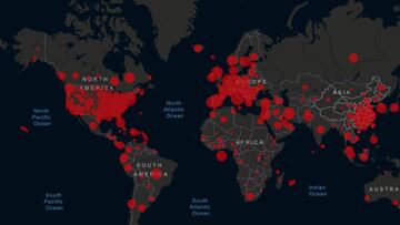 Mapa del coronavirus en el mundo, en tiempo real hoy, 1 de abril: casos y muertos