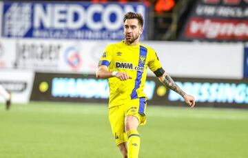 Pol García Tena, durante un partido de la liga belga.