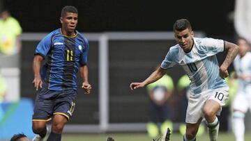 Correa, durante el partido ante Honduras.