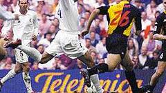 Hierro marcó un gol con estilo añejo