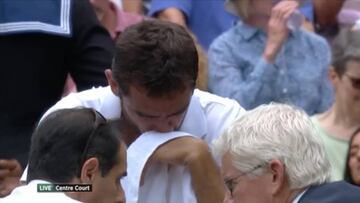 No era el día de Cilic: Federer enfrente, lesión y rompe a llorar