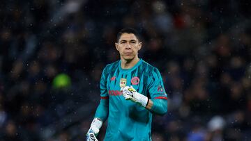 Soccer Football - Liga MX - Monterrey v Toluca - Estadio BBVA, Monterrey, Mexico - January 10, 2026 Toluca's Hugo Gonzalez celebrates after Helinho scores their first goa REUTERS/Daniel Becerril