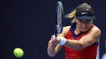 Paula Badosa en el Torneo de Ostrava.