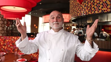 DUBAI, UNITED ARAB EMIRATES - JANUARY 20: In this image released on January 21, 2023, Chef Jose Andres captured at their new restaurant Jaleo during the Grand Reveal Weekend of Dubai’s new ultra-luxury resort, Atlantis The Royal on January 20, 2023 in Dubai, United Arab Emirates. (Photo by Francois Nel/Getty Images for Atlantis The Royal)