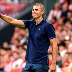 Gaizka Garitano: "La victoria es el premio al trabajo diario y se agradece porque vivimos de ello"