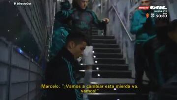 Marcelo, en el túnel: "Vamos a cambiar esta mi..."