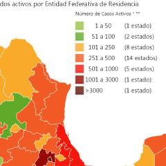 Mapa y casos de coronavirus en México por estados hoy 30 de mayo