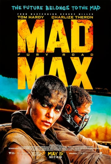 Los pósteres de las películas de la saga Mad Max Mel Gibson, Charlize Theron Tom Hardy Anya Taylor-Joy Chris Hemsworth