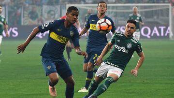 Wilmar Barrios en el &uacute;ltimo juego de Boca Juniors ante Palmeiras