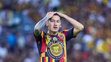 Denilson Munoz of Leones Negros during the final second leg match between Leones Negros de la UDG and Jaiba Brava de Tampico Madero as part of the Liga BBVA Expansion MX, Torneo Clausura 2025 at Jalisco Stadium on May 24, 2025 in Guadalajara, Jalisco, Mexico.