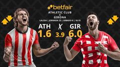 Athletic Club vs. Girona FC: horario, dónde ver, pronósticos y clasificación