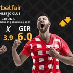 Athletic Club vs. Girona FC: horario, dónde ver, pronósticos y clasificación