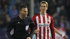 Fernando Torres and Mark Clattenburg