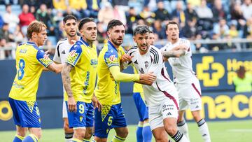 Víctor Chust en el encuentro del pasado fin de semana frente al Albacete en el encuentro de la jornada 19 de la Liga Hypermotion.
