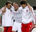Ribéry salió del campo llorando tras lesionarse el tobillo