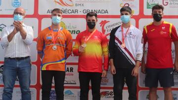 Podio del nacional de BMX en Almuñécar.