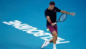 Roger Federer, en el Open de Australia.