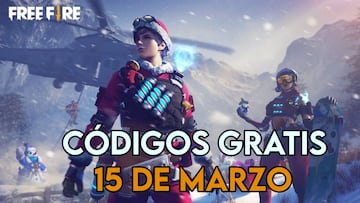 Códigos Free Fire hoy 15 de marzo