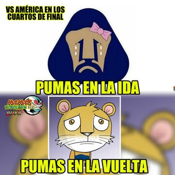 Pumas y Monterrey protagonizan los memes de los cuartos de final