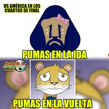 Pumas y Monterrey protagonizan los memes de los cuartos de final