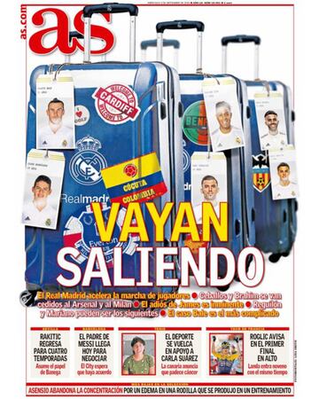 Las portadas de AS de septiembre