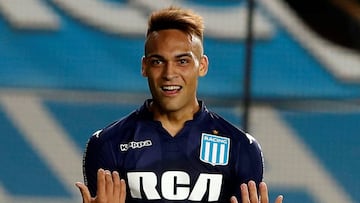 Lautaro con Racing. 