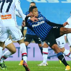 Luis Muriel, en el 11 ideal de la primera mitad de la Serie A