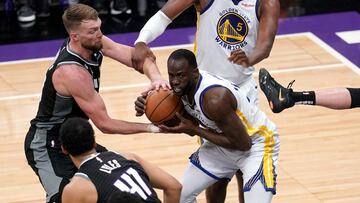Golden State Warriors player Draymond Green was ejected from their playoff game against the Sacramento Kings after he stomped on Kings’ Domantas Sabonis’ chest.