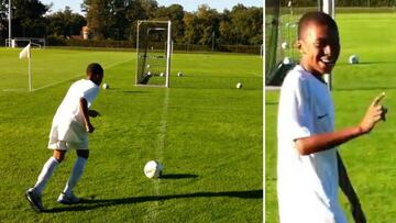 Mbappé con 11 años: ¿pudo hacer el gol olímpico?