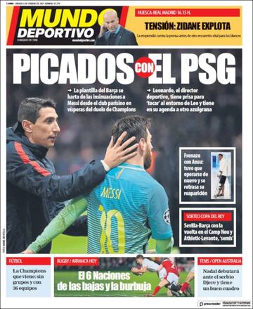 "Zidane explota"... las portadas deportivas de hoy