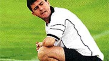 <B>SATISFECHO</B>. Lucas acabó contento con el trabajo de sus jugadores.