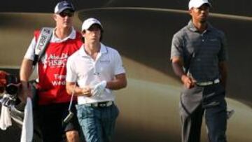 <b>DUELO. </b>Rory McIllroy y Tiger Woods, favoritos a ganar el torneo.