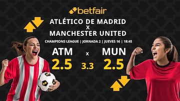 Atlético de Madrid vs. Manchester United: horario, dónde ver, estadísticas y pronósticos