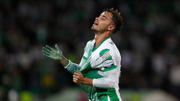 Tomás Ángel durante un partido de Atlético Nacional