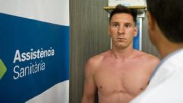 Messi pasa reconocimiento médico