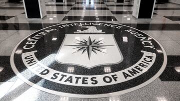 The seal of the Central Intelligence Agency is shown at the entrance of the CIA headquarters in McLean, Virginia, U.S., September 24, 2022. REUTERS/Evelyn Hockstein