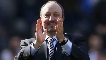 Rafa Benítez, tras el último partido de la Premier.
