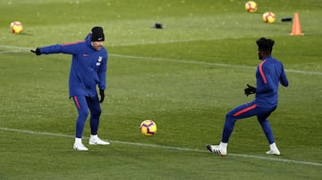 Atlético de Madrid - Barcelona: Entrenamientos previos