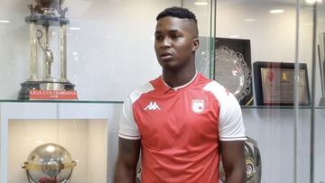 José Ortíz y sus primeras palabras como jugador de Santa Fe