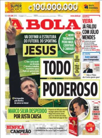 Portadas de la prensa deportiva