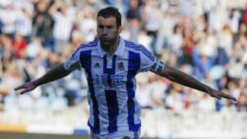 El delantero de la Real Sociedad, Imanol Agirretxe