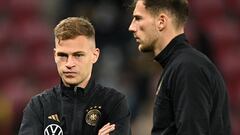 Joshua Kimmich (izquierda) y Leon Goretzka (derecha), antes del amistoso entre Alemania y Perú.