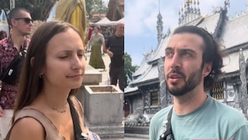 Entra en un templo en el que sólo pueden pasar los hombres y allí se encuentra a todos haciendo lo mismo