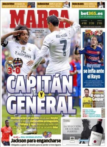 Portadas de la prensa deportiva